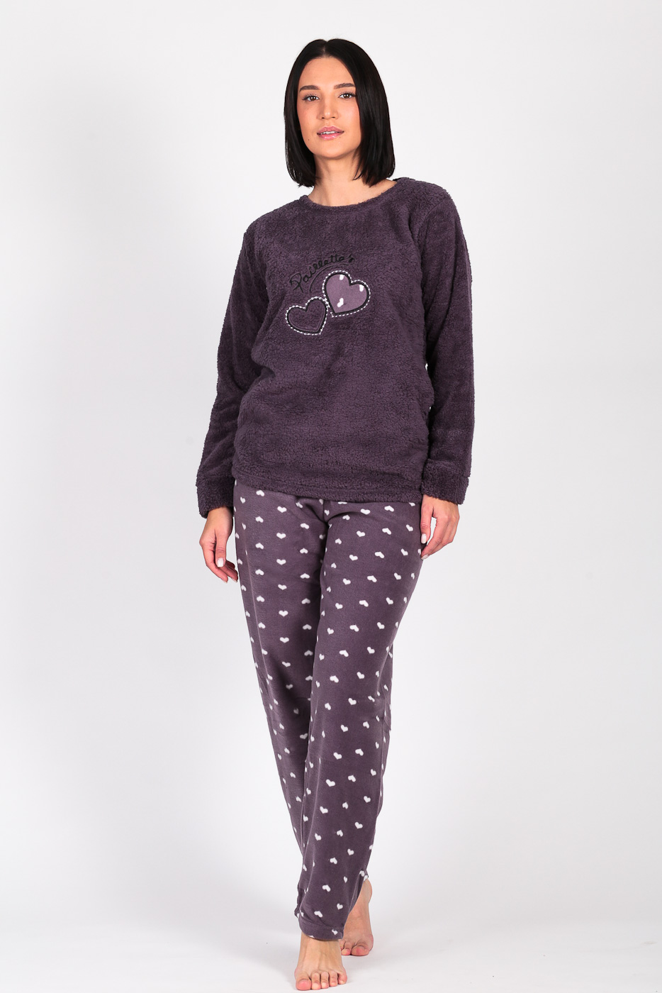 Тепла піжама жіноча Moon 480 мокко 25003-1 Тепла піжама жіноча Moon 480 мокко 25003-1